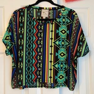Colorful Aztec shirt